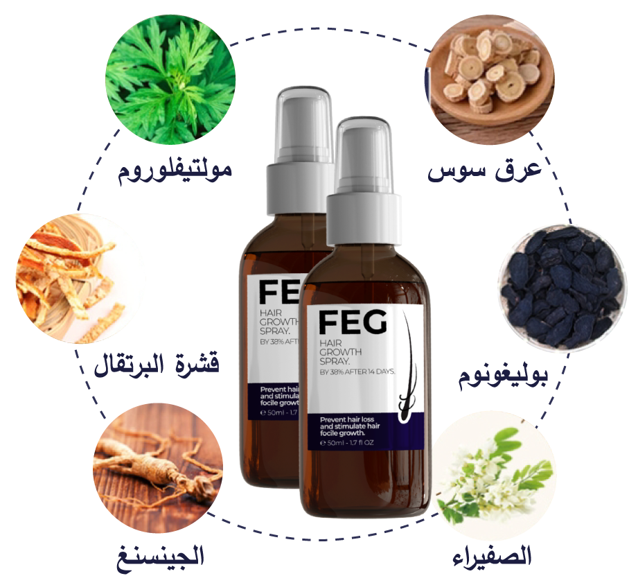 بخاخ إنبات الشعر بلس — نتائج خلال 14 يومًا  Hair Growth Spray PLUS — Results in 14 Days