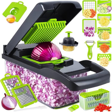 12 in 1 Multifunction Vegetable Chopper Cutter Slicer with Container