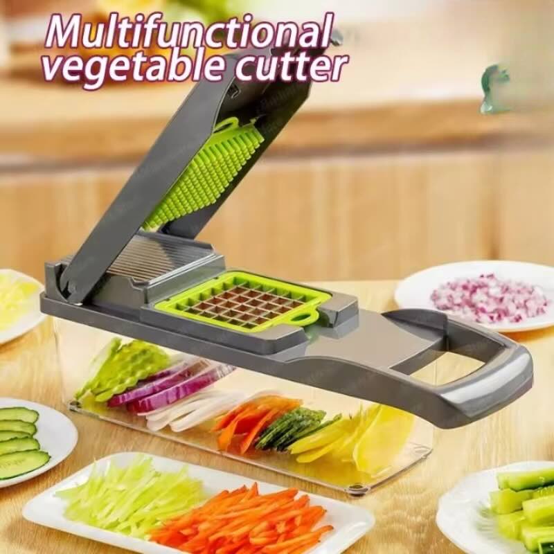 12 in 1 Multifunction Vegetable Chopper Cutter Slicer with Container