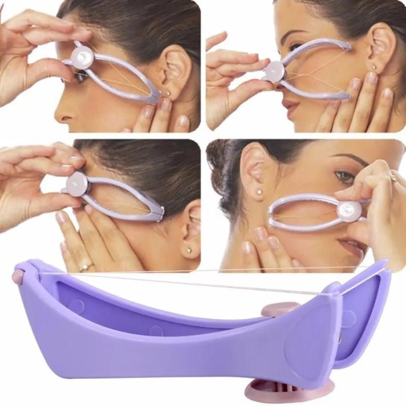 Face & Body Hair Threading Tool – Easy Eyebrow & Facial Hair Remover (Manual Threading Device)