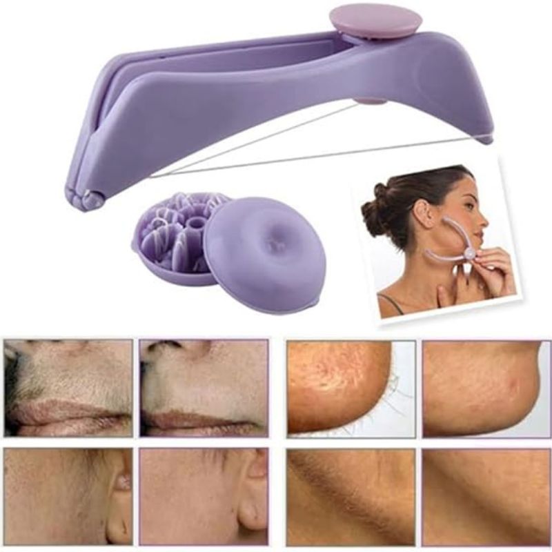 Face & Body Hair Threading Tool – Easy Eyebrow & Facial Hair Remover (Manual Threading Device)