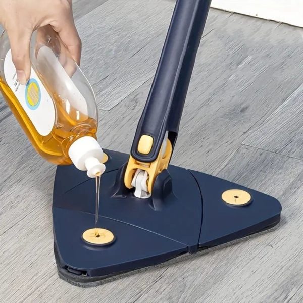 360° Rotatable Triangle Mop Adjustable Self-Wringing Floor Cleane